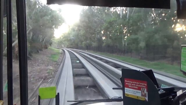Adelaide O-Bahn Route No.501 Driving View City to Walkleys Road Bus Stop смотреть онлайн
