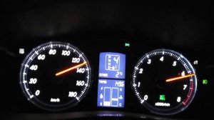 Разгон 0-180 Toyota Mark X 250G 215 сил сток