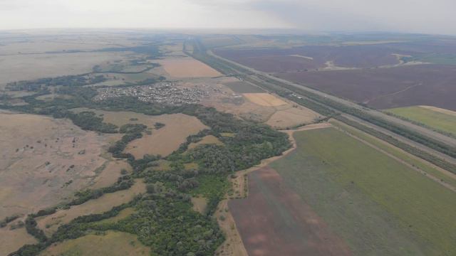 Село Верхняя Платовка с квадрокоптера,с высоты птичьего полета 180 и 500 метров.Часть 4. смотреть онлайн