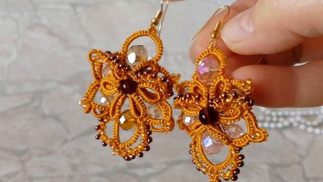 Фриволите. Серьги. смотреть онлайн