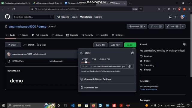 GIT#4 Connecting remote repo to local repo using HTTPS смотреть онлайн
