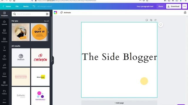 How to Create a Wordmark Logo with Canva | The Side Blogger смотреть онлайн