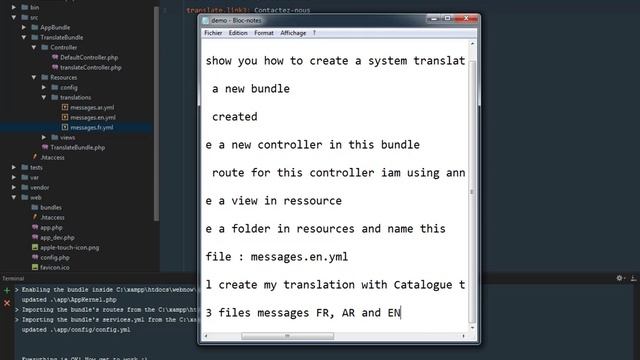 How to translate website using Symfony3 in 3 languages tutorial for beginners смотреть онлайн