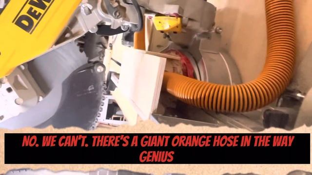 Simple Miter Saw Dust Collection-Making this DeWalt Really Suck!! смотреть онлайн