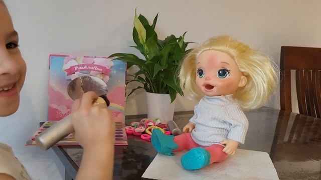 Макияж КУКЛЫ Дашульки. Makeup of Dashulka DOLL. смотреть онлайн