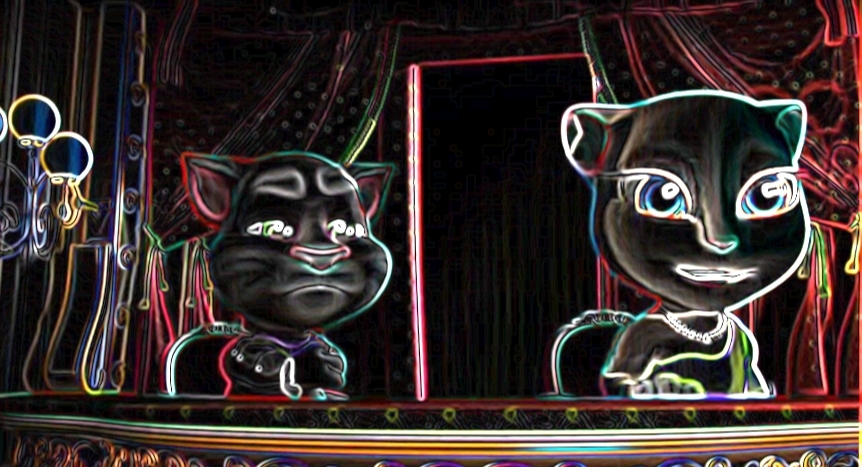 Анимационный мультфильм 3D: Говорящий Том и Анжела в Театре.Talking Tom And Angela