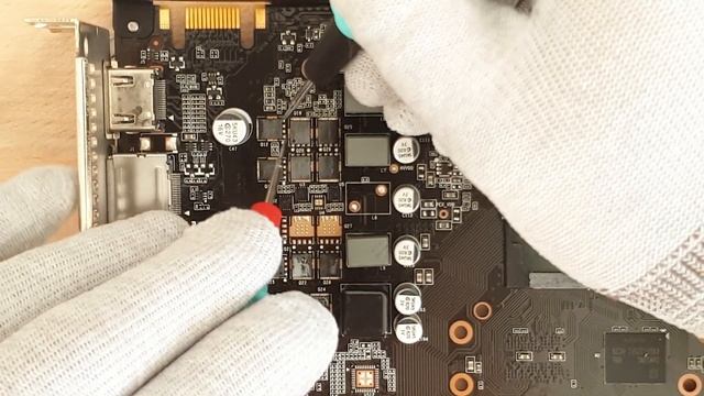 Naprawa sekcji zasilania Palit GTX 960 JetStream смотреть онлайн