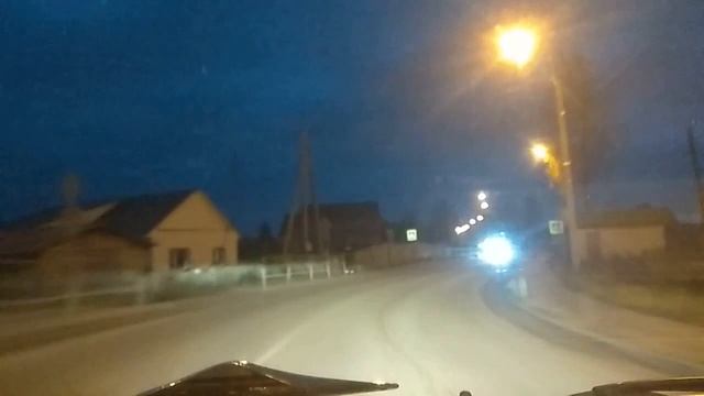 Заезжаем в вечернюю Лузу. Осень 2023. г.Луза. смотреть онлайн