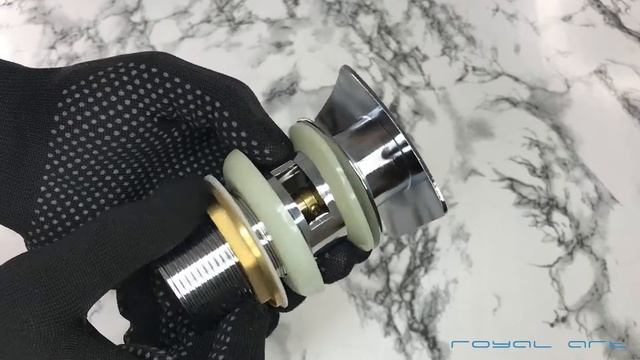 Донный клапан с переливом Royal Art AR-070CR смотреть онлайн