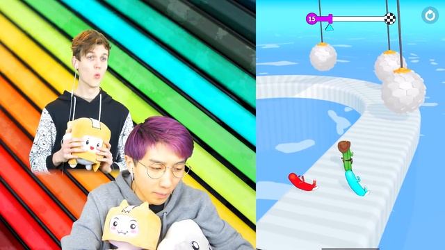 Can We Go NOOB vs PRO vs HACKER In WACKY RUN!? (ALL LEVELS!) смотреть онлайн