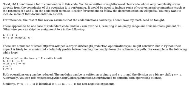 Code Review: Tonelli-Shanks algorithm implementation of prime modular square root (3 Solutions!!) смотреть онлайн