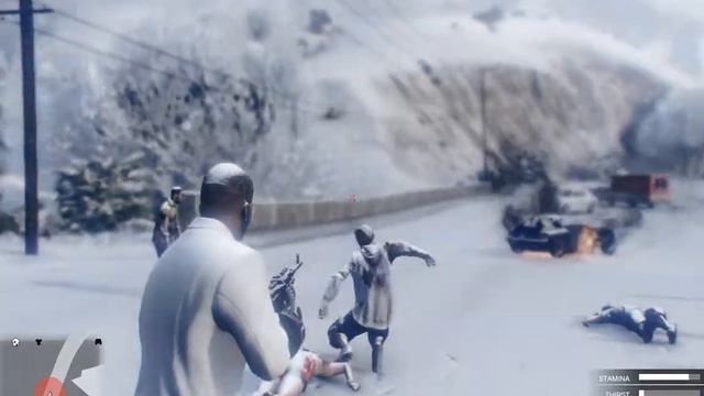 GTA 5!!! Мочим зомби с пулемёта!! смотреть онлайн