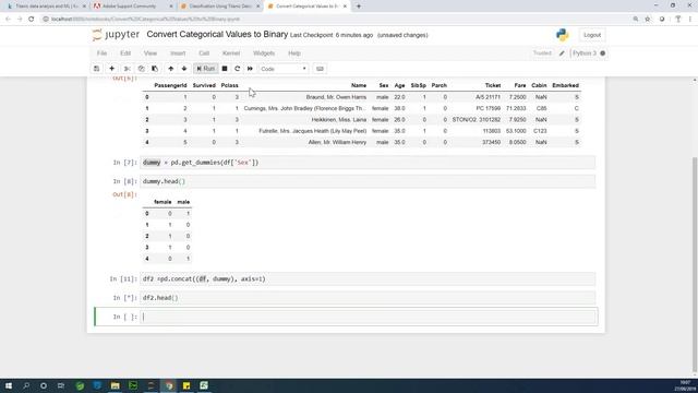 How to Convert Categorical Values to Binary (0 and 1) in Python with Pandas) смотреть онлайн