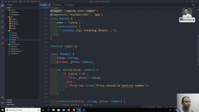 58. Implement Decorators for the Class Properties in the TypeScript. смотреть онлайн