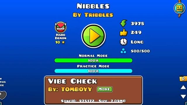 100,000 STARS!! Nibbles by Tribbles (Hard Demon) смотреть онлайн