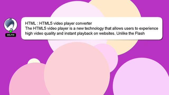 HTML : HTML5 video player converter смотреть онлайн