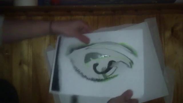 Как нарисовать глаз с помощью двух трафаретов! смотреть онлайн