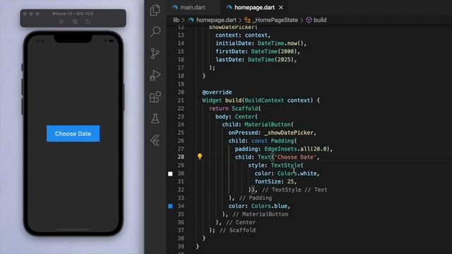 DATE PICKER • Flutter Widget of the Day #25 смотреть онлайн
