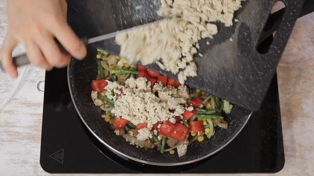 Тофу омлет | Tofu scramble смотреть онлайн