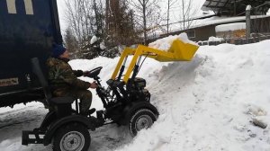 минитрактор переломка с куном