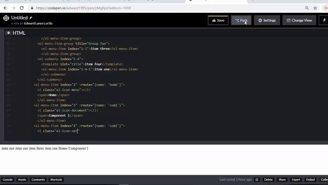 Vue.js router Element UI смотреть онлайн