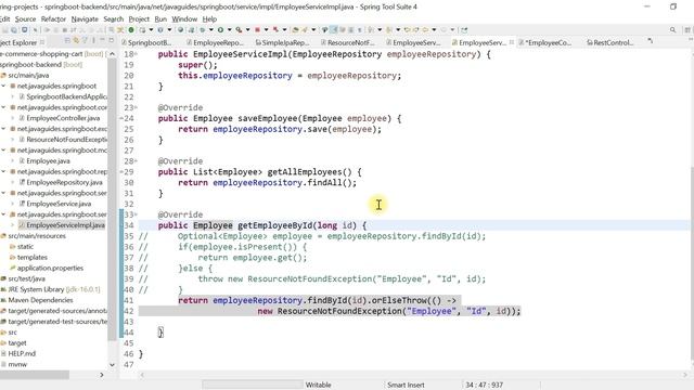Spring Boot Tutorial for Beginners #31 - CRUD Database Project - Build Get Employee By ID REST API смотреть онлайн