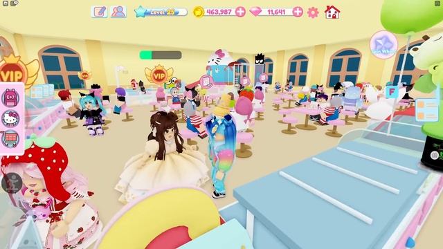 Building my DREAM CAFE in Roblox Hello Kitty Cafe! смотреть онлайн
