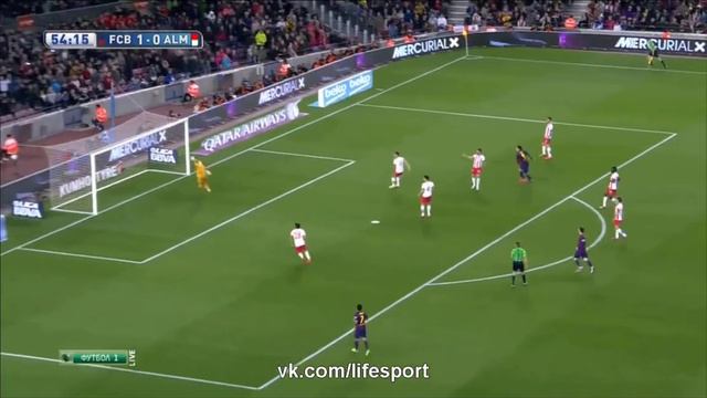 Барселона 2:0 Альмерия | Гол Суареса ГОЛ смотреть онлайн