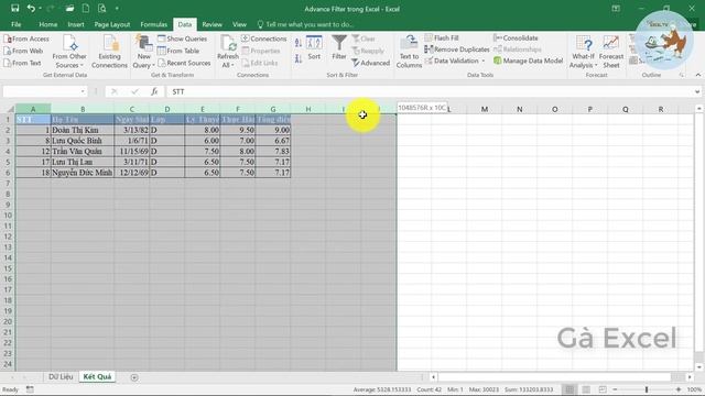 Lọc dữ liệu trong excel có nhiều điều kiện siêu hay bằng Advanced Filter смотреть онлайн
