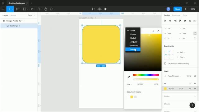 Using Rectangle Tool in Figma смотреть онлайн