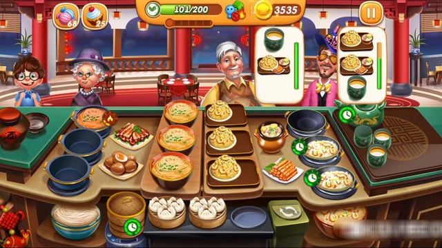 COOKING CITY, China Cafe, Bonus Level, Chinese Food, (iOs & Android) No Booster, GamePlay #25 смотреть онлайн
