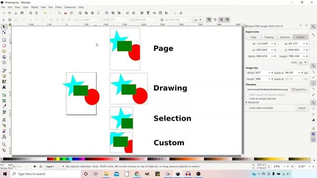 Inkscape Tutorial | Save – Export – Import смотреть онлайн