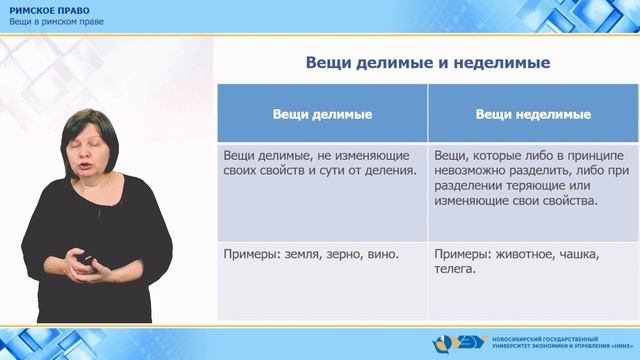 6.1. Вещи в римском праве смотреть онлайн
