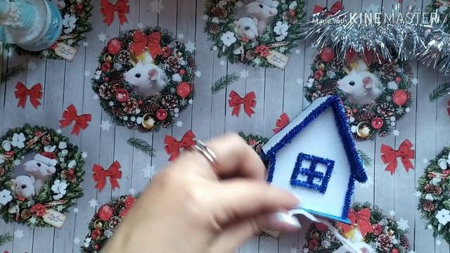 Новогодняя поделка "Зимняя сказка". Новогодние идеи! DIY. смотреть онлайн