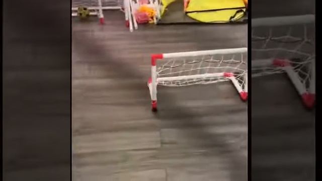 Ворота футбольные Moving Soccer от 7-Toy.ru смотреть онлайн