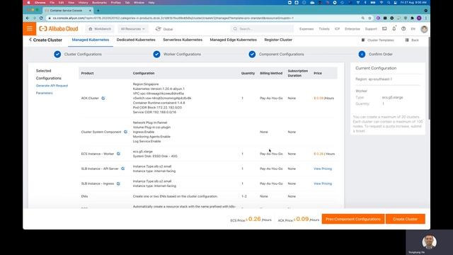 ACK Build - 10 mins to build an ACK Kubernetes Cluster via Web UI on Alibaba Cloud by Yongkang смотреть онлайн