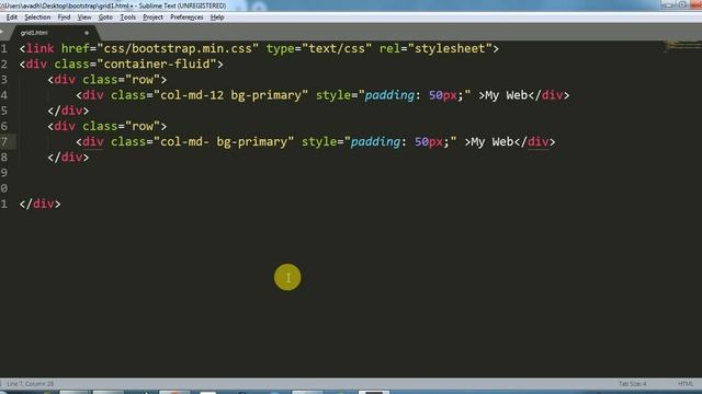 bootstrap grid system || grid template using bootstrap || bootstrap tutorial смотреть онлайн