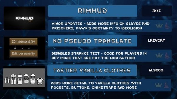 Rimworld Mod Updates & Uploads - May 21, 2022