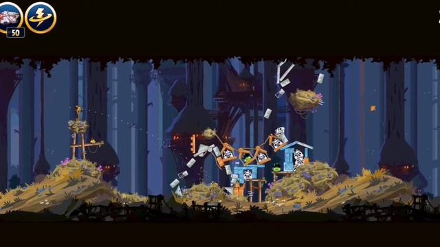 Angry Birds Star Wars moon of endor 14 уровень "Для души" смотреть онлайн