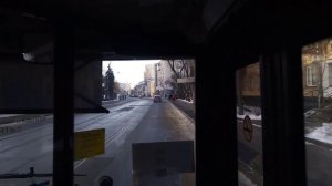 Поездка на временном автобусе 913т от Чистых прудов до Детского Сада 11.12.2021 Москва