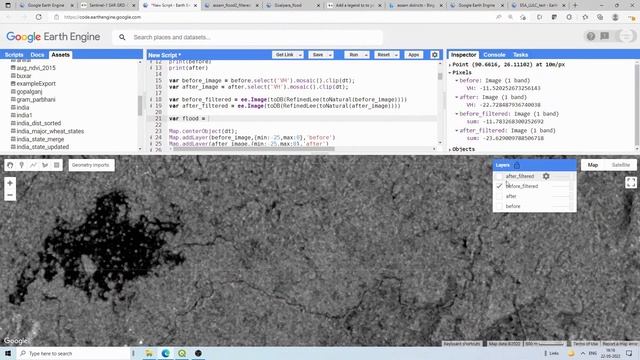 Flood Mapping using Sentinel-1 SAR data in Google Earth engine - Recent Assam flood смотреть онлайн