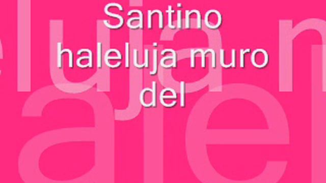 romane gila Santino- haleluja muro del :) смотреть онлайн