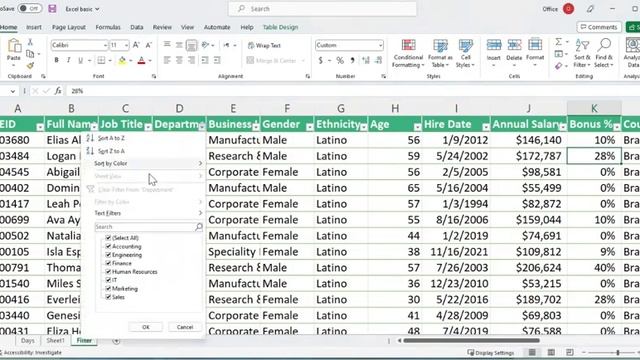 How To Use Excel Filters To Analyze Large Datasets | Excel Filter Function | Basic Tutorial