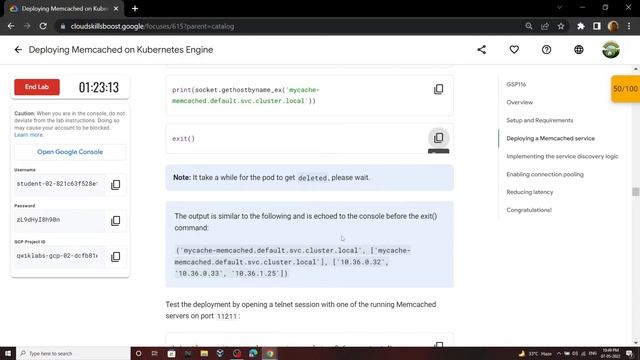 Deploying Memcached on Kubernetes Engine || [GSP116] || Solution смотреть онлайн