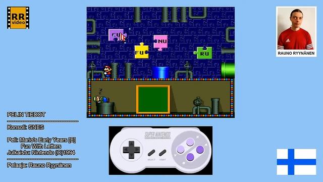 SNES | Mario's Early Years: Fun With Letters смотреть онлайн