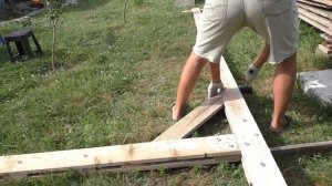 ? Деревянный подъемный кран для стройки. Подъёмный кран для газоблока.