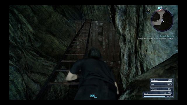 Final Fantasy XV - Daurell Caverns Dungeon Ladder Glitch смотреть онлайн