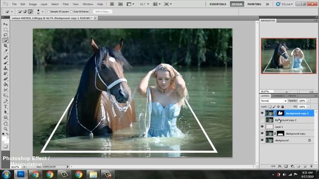 Photoshop Tutorial - How To Create 3D Pop Out Effect - Photoshop Manipulation смотреть онлайн