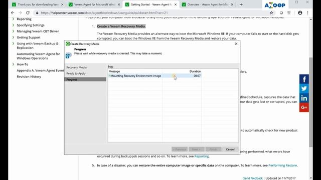How to Windows 10 Recovery Media Free Tool from Veeam agent for Microsoft Windows смотреть онлайн