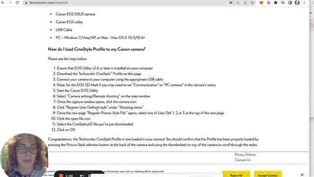 TUTORIAL: Install Technicolor CineStyle on Canon DSLR - Canon 90D with EOS Utility смотреть онлайн
